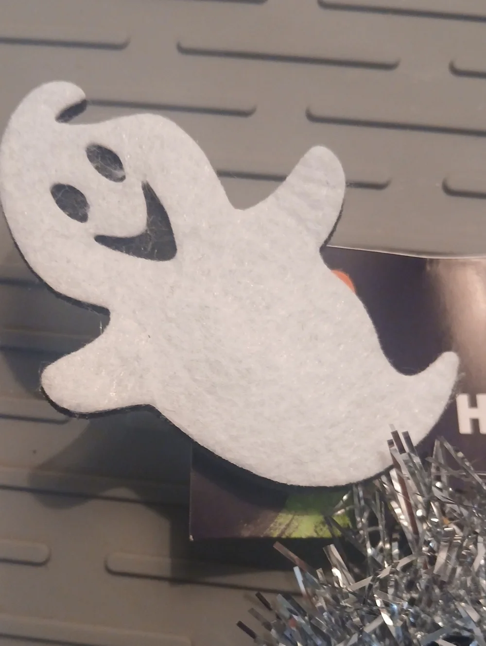 Halloween Ghost Headband for Girls. Silver & White Costume O/S